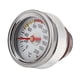 thumbnail image 4 of Medidor de temperatura del motor Medidor de aceite de motocicleta para barcos coches marinos Auto camión lente transparente M20x1.5 0 a 200 degreeC medidor argén, 4 of 5