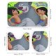 thumbnail image 3 of El libro de la selva-theme 4-Piece Shower Curtain Set with Rugs, Waterproof Bathroom Decor Set Includes Bath Mat, U-Shaped Rug, Toilet Lid Cover and Curtain with Hooks, 3 of 6