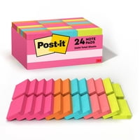 Sticky Notes Post-It Mini Poptimistic, 24 Blocs, Color Rosa Intenso