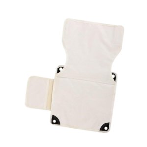Ioensy - Silla Plegable De Repuesto De Tela Para Senderismo, Mochilero, Patio, Camping, Bolsillo Lateral, Color Blanco, 33 X 33 Cm