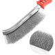 thumbnail image 4 of Cepillo de alambre QWORK 23 cm, juego de 3 piezas, acero inoxidable, 4 of 8