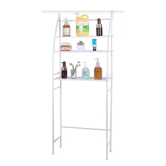 Genérico - Organizador Repisa Estante Lavadora Baño Metálico Rack Color Blanco