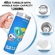 thumbnail image 5 of Do Re Mi Vaso aislado de acero inoxidable con asa, diseño temático, regalo para familia, amigos y fans; incluye pajita y encaja en el portavasos estándar, 40 oz, 5 of 6