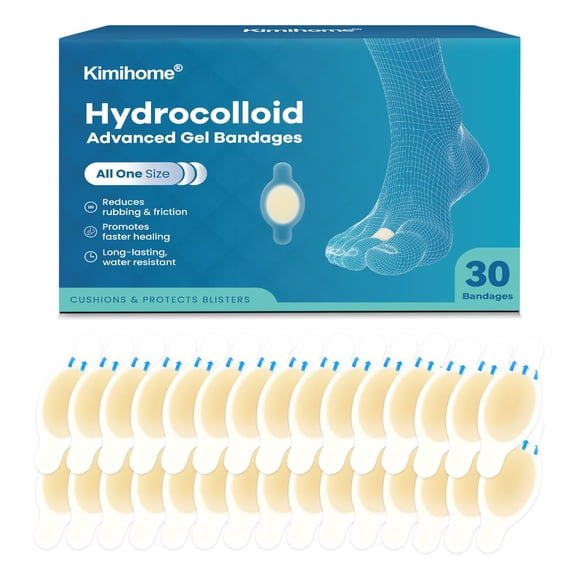Blíster, hidrocoloide Kimihome, 30 unidades, para pies