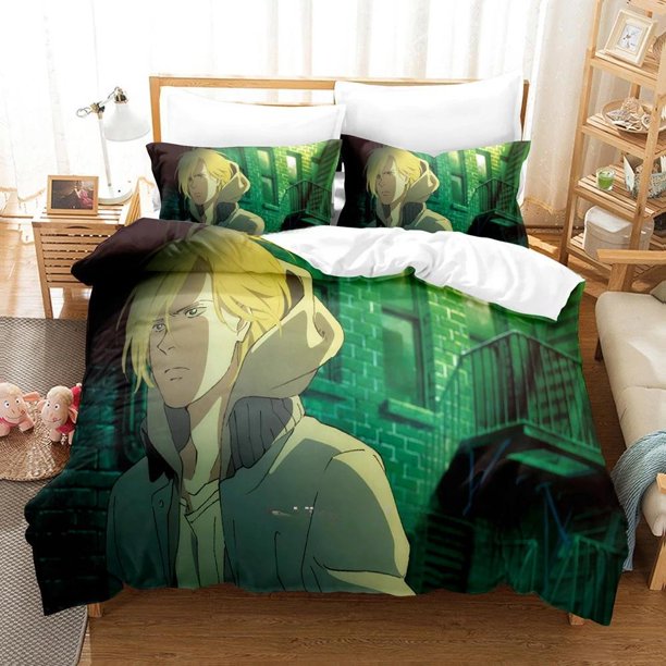 Anime Banana Fish Bedding Set Single Twin Full Size Bed Set Adult Kid Bedroom Duvetcover Sets Home Textile Bed Sheets