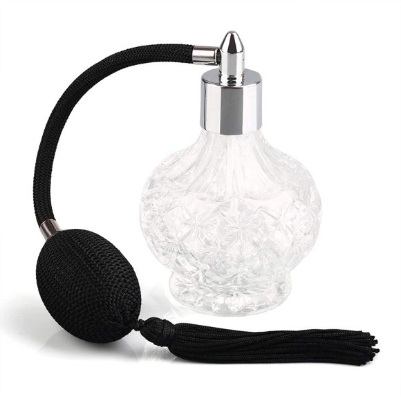 Botella de Perfume YangLand Cristal Claro Vintage Recargable 80 ml