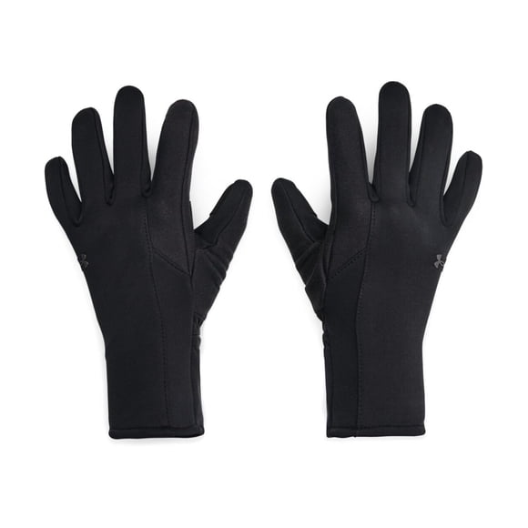 Guantes Under Armour Storm Fleece para mujer, color negro/gris, talla S