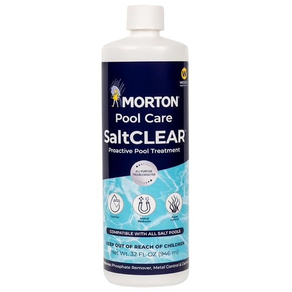 Clarificador y potenciador de piscinas Morton SaltClear, 946 ml