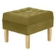 thumbnail image 2 of Pouf Wood 1c Felpa 05 Verde Musgo, 2 of 4