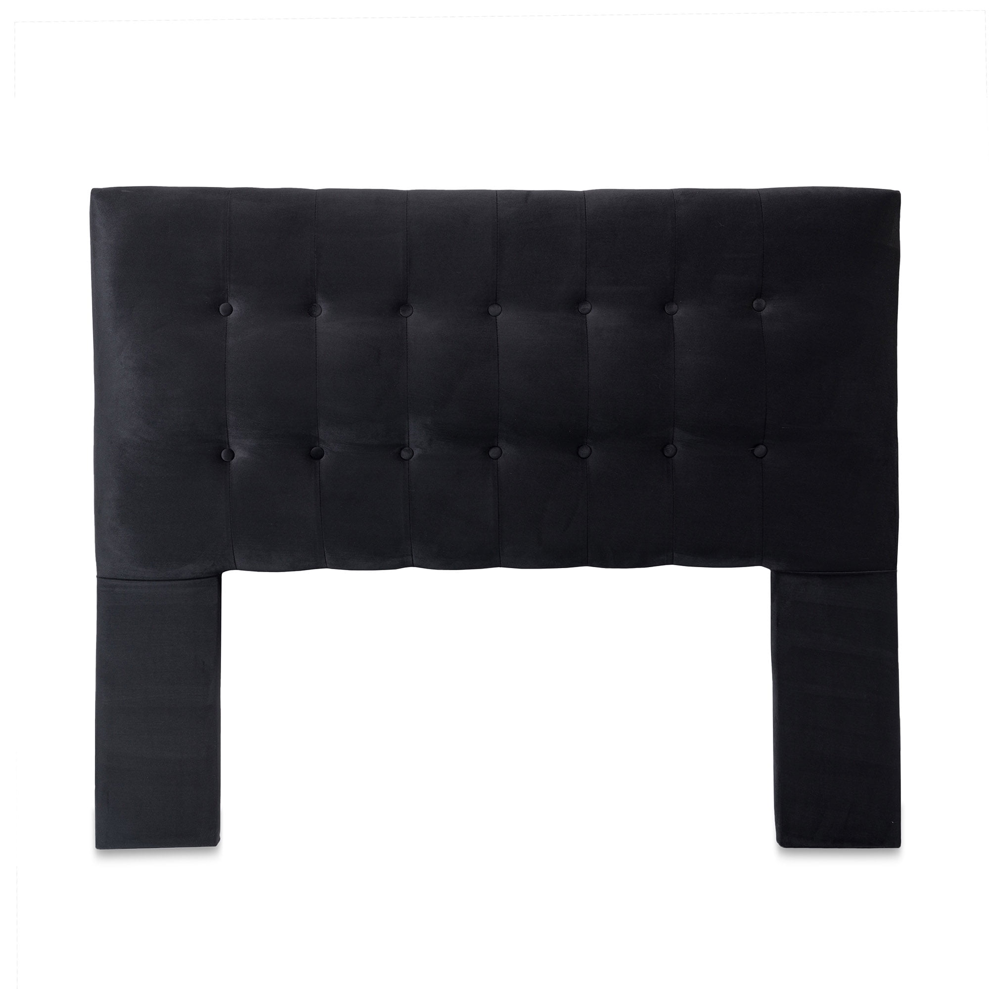 Dgb - Respaldo Cama 2 Plazas Felpa Negro Sevilla Cp