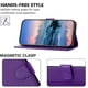 thumbnail image 2 of Funda Cartera para iPhone 17E Tarjetero Soporte Magnético y Correa Morado, 2 of 5