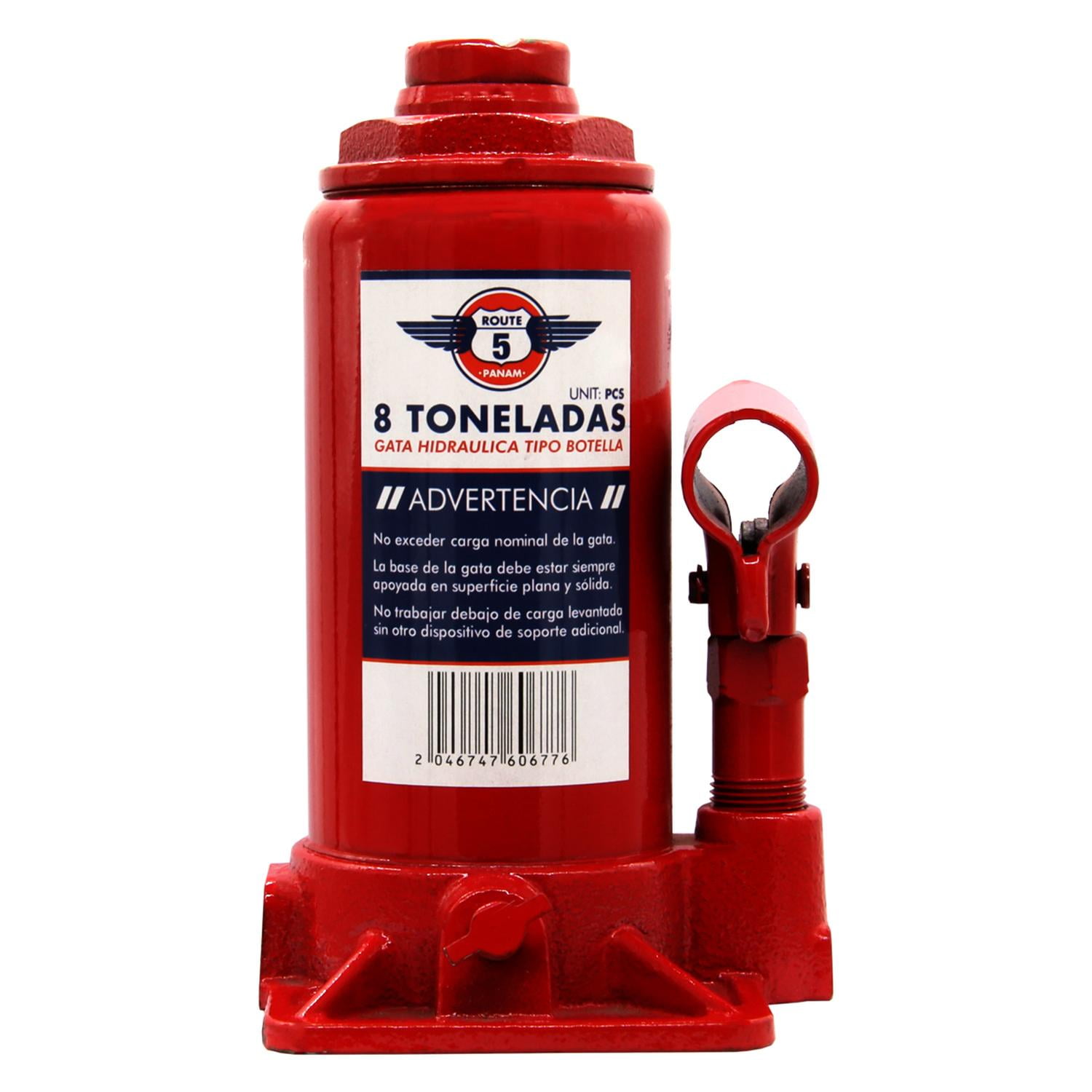 Route Cinco - Gata Hidráulica 8 Toneladas Rojo