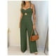 thumbnail image 2 of Conjunto Mono Sin Mangas De Mujer Verde Pierna Ancha, 2 of 6