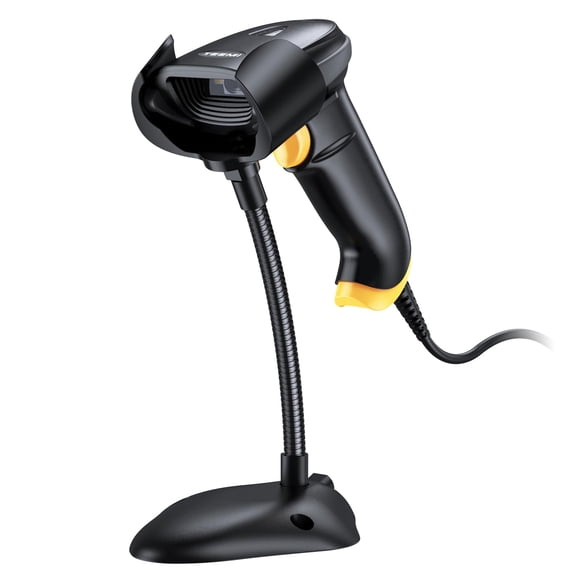 Escáner de código de barras TEEMI T22N-AU 2D USB con cable y soporte inteligente