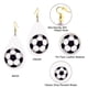 thumbnail image 3 of 3 pares de pendientes de cuero de baloncesto para mujer, ligeros, con forma de pelota, redondos y colgantes de cuero con forma de lágrima., 3 of 6