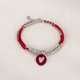 thumbnail image 2 of Maxi Pulsera Miyuki con Dije de Corazón en Plata 925 – la joya del amor propio rojo, 2 of 2