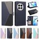 thumbnail image 5 of Funda Libro Tricolor para OnePlus 13 con Ranuras para Tarjetas, Azul Oscuro, 5 of 6