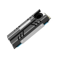 Magideal - M.2 2280 Disipador De Calor Mini Turbofan 3Pin Aleación De Aluminio 2280 Almohadilla Térmica De Sólido Enfriador De Disipador De Calor Para