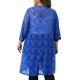 thumbnail image 3 of Agnes Orinda Women's Plus Size Floral Lace Cardigan Ligero 3/4 Mangas Abiertas Chaqueta Exterior 1X Azul Real, 3 of 6