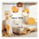 thumbnail image 2 of Almohada Larga De Peluche Gatito Cojin Juguete Suave 70 Cm Amarillo, 2 of 8