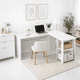 thumbnail image 3 of Escritorio Luma Corner en L Blanca con Repisas, 3 of 7