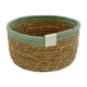 thumbnail image 3 of Cesta De Almacenamiento Cesta Tejida Hecha A Mano De Gran Capacidad Para Oficina Dormitorios Guardería 20 Cm X 10 Cm Verde, 3 of 5