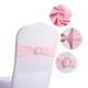 thumbnail image 1 of Xiao Hua Funda para Respaldo de Silla Rosa, Juego de 10 Piezas, 13.78 x 5.12 Pulgadas, Diseño de Moño Preatado con Hebilla de Plástico Duradera, Agregando Decoración a Banquetes de Boda y Eventos, 1 of 5