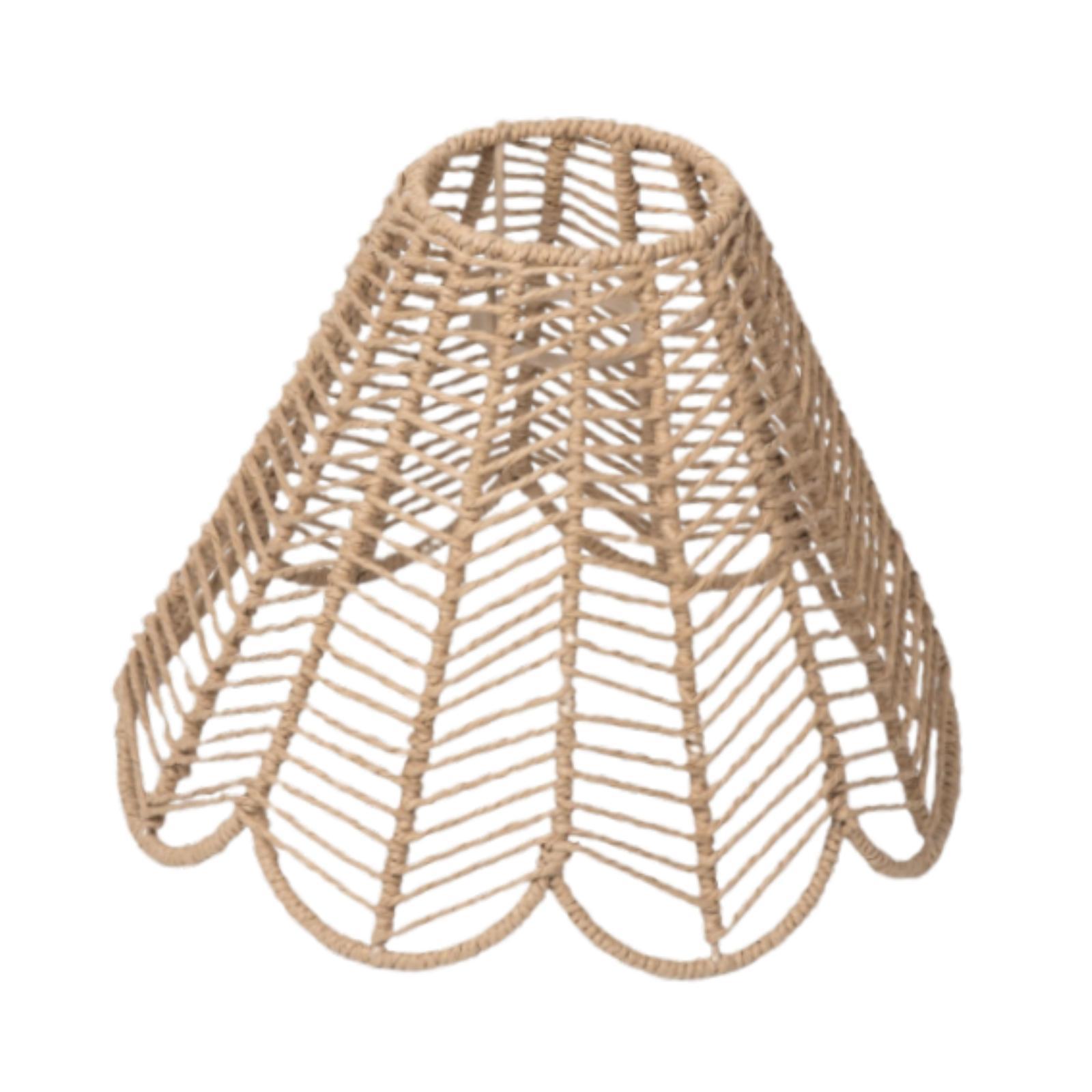 Magideal - Sala De Lámpara Hecha De Cuerda De Papel Tejido, En Forma De Tambor, Decoración Decorativa Del Hogar, Órdenes De Lámparas Boho Tejidas A Mano Únicas,