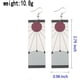thumbnail image 2 of Pendientes de Demon Slayer Tanjiro y Hanafuda, pendientes acrílicos, pendientes de anime de cosplay Kimetsu No Yaiba, 2 of 6