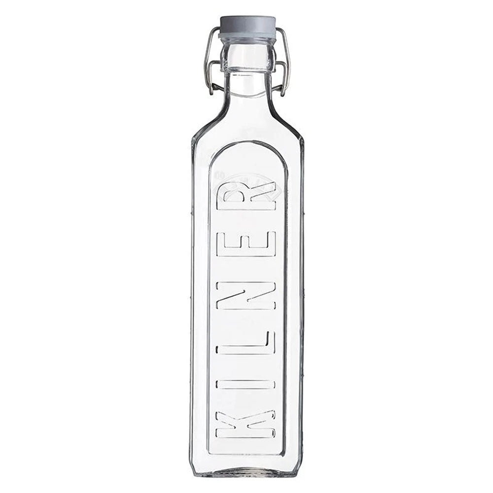 Kilner - Botella Tapa Gris Con Cierre Clip 1lt