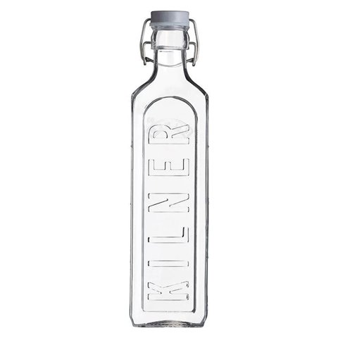 Kilner Botella Tapa Gris Con Cierre Clip 1Lt