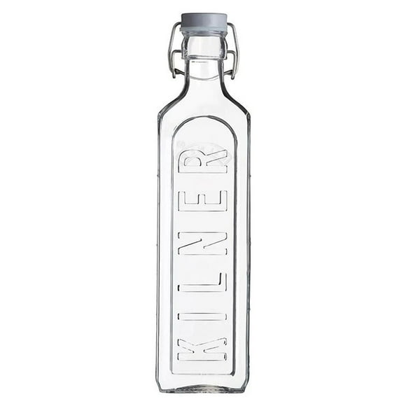 Kilner Botella Tapa Gris Con Cierre Clip 1Lt