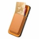 thumbnail image 5 of Funda de Cuero Magnética con Tarjetero para iPhone 15 Pro Max Cubierta Delgada Amarillo, 5 of 5