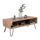 thumbnail image 3 of Mesa De Centro 4 Patas Metalicas Fm-005c Café Claro Y Plomo, 3 of 10