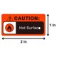 thumbnail image 2 of Pegatinas ReMarkable Warning Hot Surface, 2 x 5 cm, resistentes al agua, 500, 2 of 4