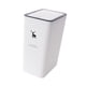 thumbnail image 5 of Cubo De Basura Con Tapa Cubo De Basura Doméstico Para Sala De Estar Sala De Manualidades Inodoro Blanco, 5 of 5