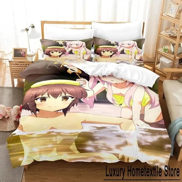 Toji no Miko Kanami Etou Bedding Set Duvet Cover Bed Set Quilt Cover Pillowcase Comforter Size Boys Adult Bed Sheets