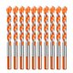 thumbnail image 2 of Juego de 10 brocas helicoidales de espiral HSS con vástago recto, trenzado recubierto, conjunto de 6 mm, 2 of 5
