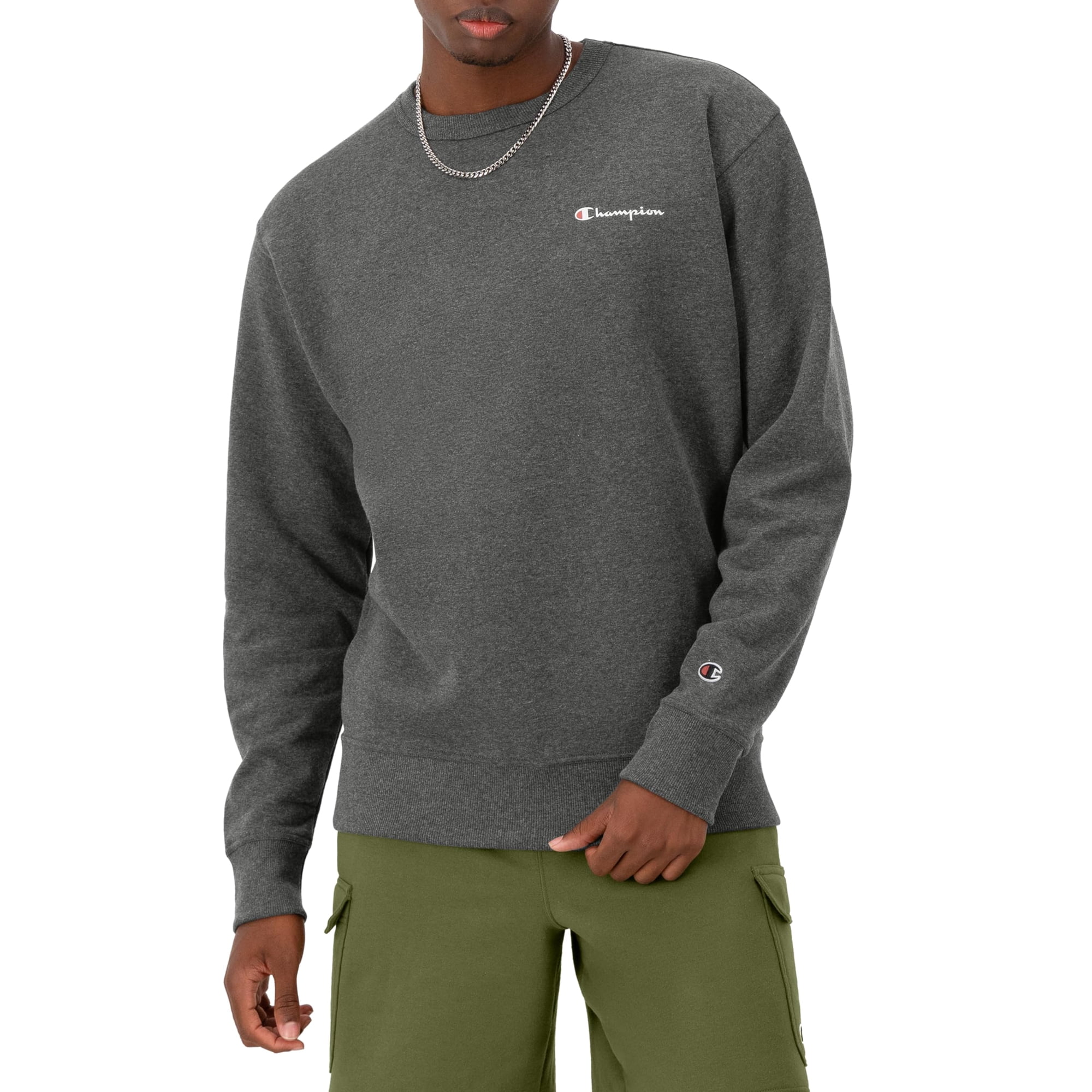 Buzo Champion Para Hombre Con Cuello Redondo Y Forro Polar De Peso Medio