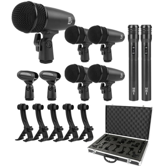 Kit de micrófonos de batería XTUGA MI7, 7 piezas, con cable, dinámico, integral