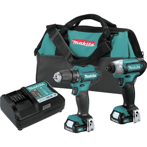 Kit Combinado De Destornillador Inalámbrico Y Destornillador De Impacto De 12 V Makita