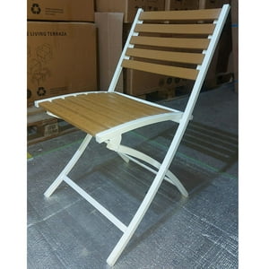 Velazio - Silla Plegable Para Terraza, Restaurantes, Pack X2 Marrón