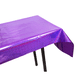 thumbnail image 4 of Paquete de 2 manteles de aluminio de 1 m x 2,7 m, de plástico brillante, para decoración de mesas de fiesta., 4 of 5