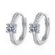 thumbnail image 1 of Aros de Moissanita para Mujer 1cttw Color D Claridad VVS1 Aretes de Diamante Aretes de Moissanita de Plata Esterlina 925 para Mujer con Certificado, 1 of 8