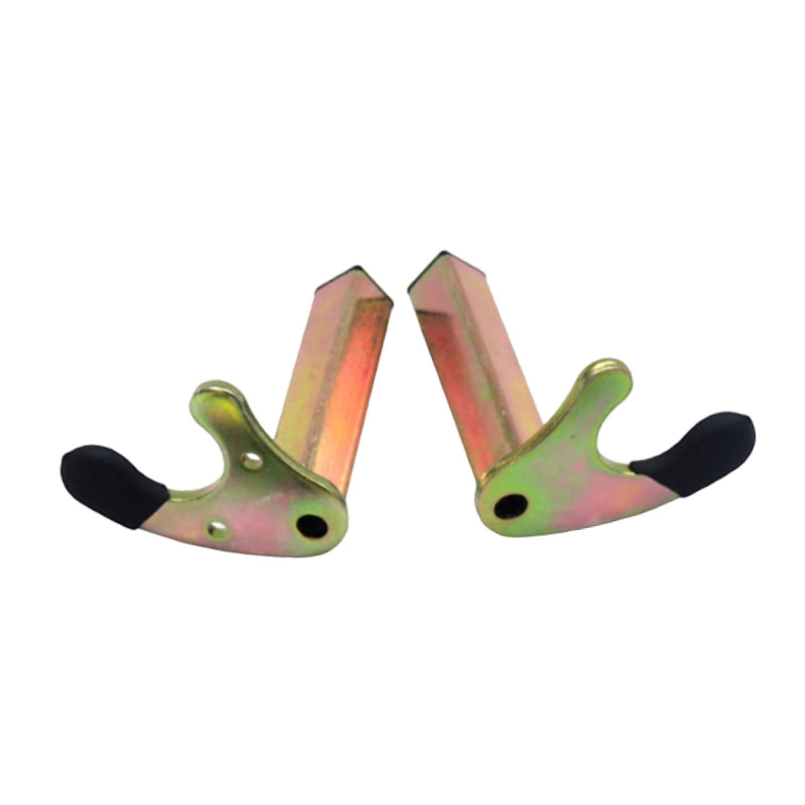 Magideal - 2 Piezas De Soporte De Soporte Para La Rueda Ganchos De Para De Elevación De Paddock Stand No Lipado Motocicleta Accesorio De Carga De Carga De 400 Kg Un Tubo Cuadrado