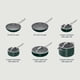 thumbnail image 2 of Juego De Utensilios De Cocina Neverstick Ceramic Pro Green Con Tapas De Vidrio, 2 of 9