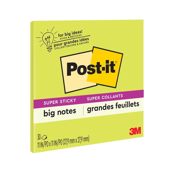 Post-it Notas adhesivas 28 cm verde neón 30 hojas