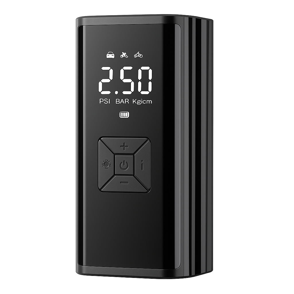 Genérico - Compresor De Aire Portátil Inflador De Neumáticos Digital