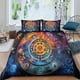 thumbnail image 1 of Juegos de funda nórdica Astrolabe - 3D, funda nórdica con los doce signos del zodiaco, juego de ropa de cama de 3 piezas para niños y niñas con cremallera., 1 of 3