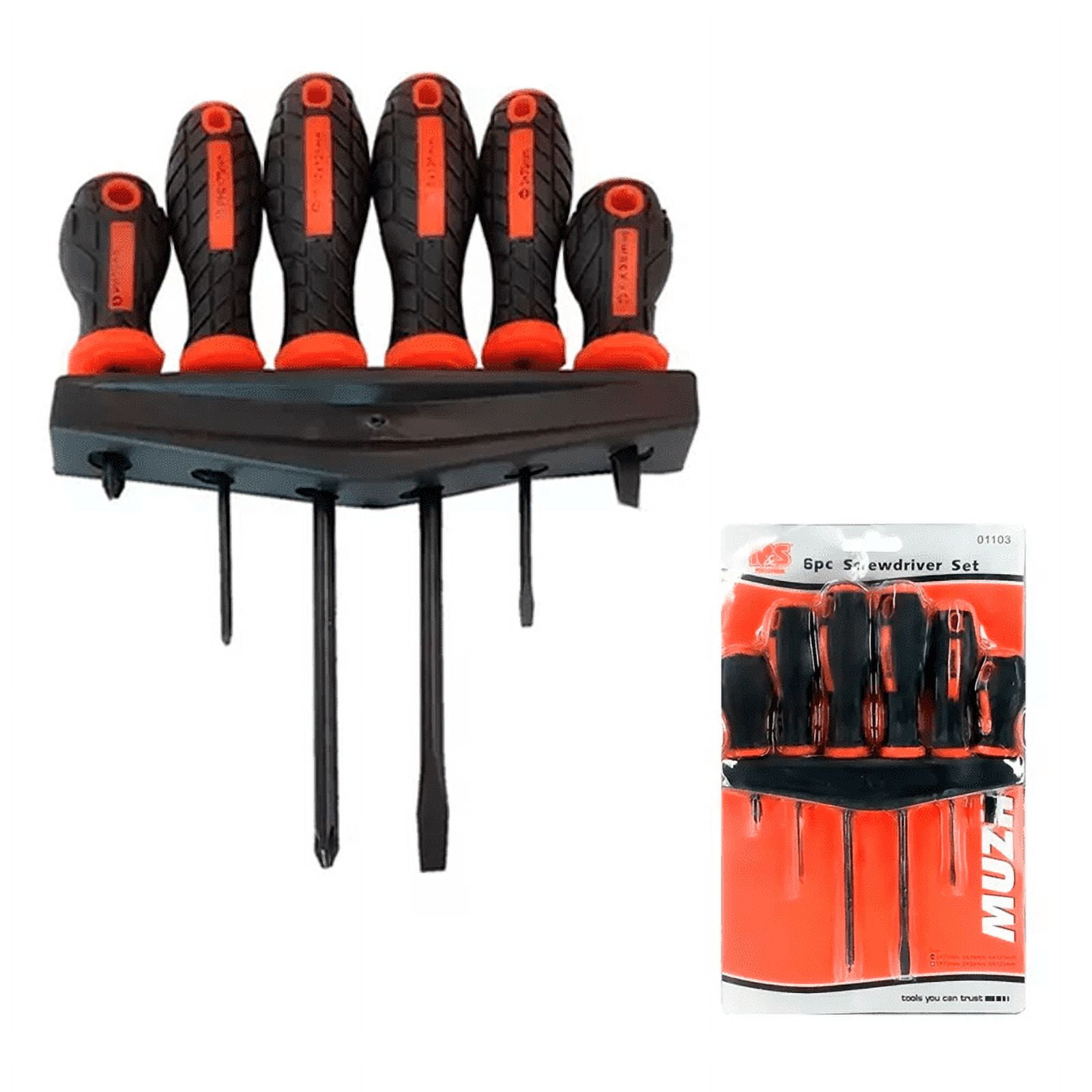 Genérico - Set Destornilladores Acero 6 Unidades Juego De Alta Calidad